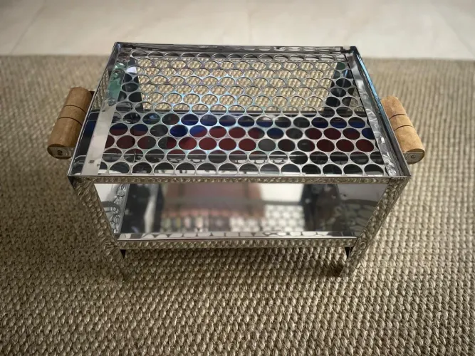 Vendo churrasqueira portátil inox NOVA