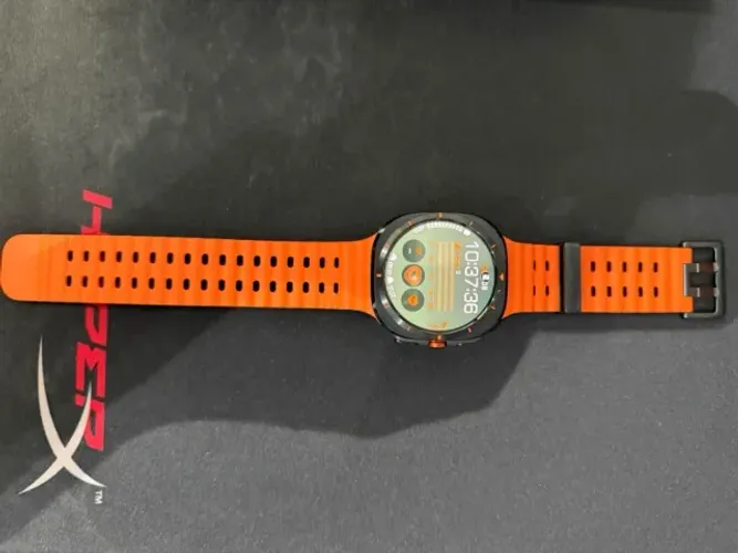 Samsung Galaxy Watch Ultra Smartwatch 47mm Lte Caixa Titânio Cinza Pulseira Laranja