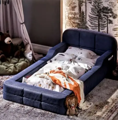 Cama montessoriana infantil proteção lateral de espuma D26