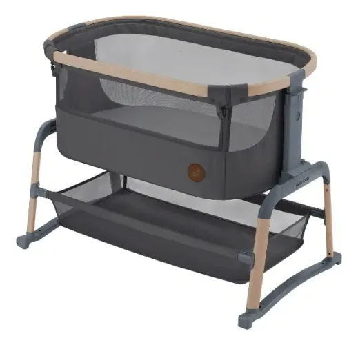 Berço Iora Air Maxi-cosi Beyond Graphite Cor Cinza + Mosquiteiro