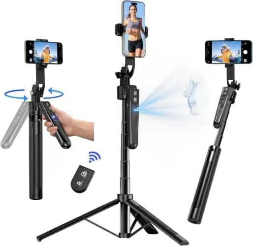 Tripé Inteligente para Celular e Câmera com Rastreamento Facial