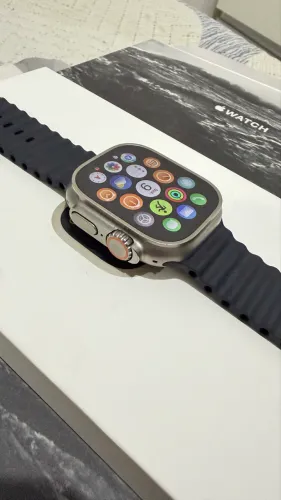 Apple Watch Ultra 49mm Titânio - Seminovo (Estado de Novo), Completo na Caixa!