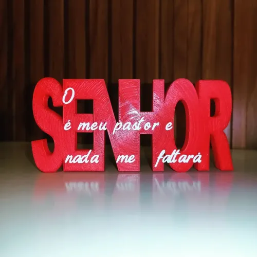 Display 3d O Senhor é o meu pastor e nada me faltará