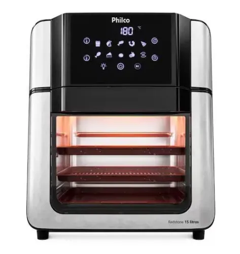 Fritadeira Elétrica Oven Philco PAF15A 15L Redstone Preta - 110V