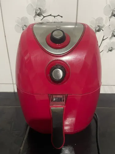 Fritadeira Sem Óleo Air Fryer 3,2L, Philco, Vermelho/Inox 110V