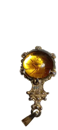 RARÍSSIMO PINGENTE RELÓGIO LE COUPIER 17 RUBIS ANOS 50