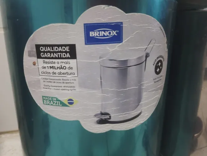 Conjunto de 3 lixeiras Médias brinox