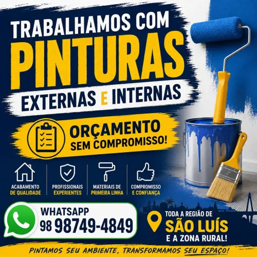 Serviço pintura interna e externa 