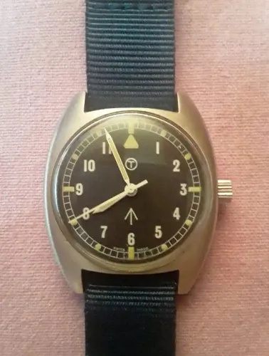 Relógio militar original W10 Sterile Dial, ou "the Lost Navigator", contrato RAF Britanica