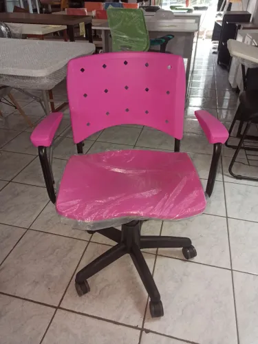 Cadeira Rosa ergonomica