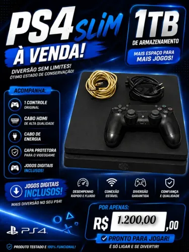 Playstation 4 slim 1TB