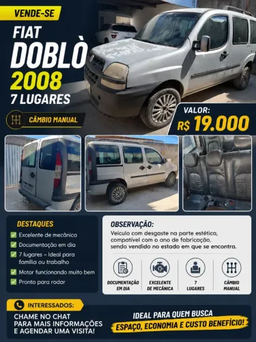 Fiat Doblo ELX 1.8 MPI 8V Flex 2008