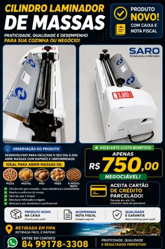 Vendo cilindro de massa 