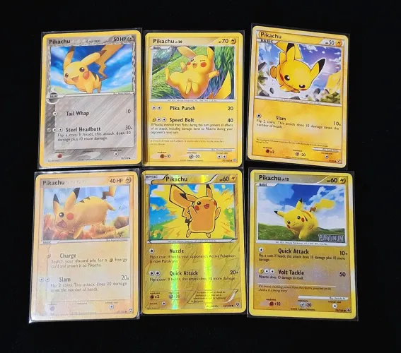Lote Cartas Pokemon Pikachu NM/SP Antigas Reverse Raras
