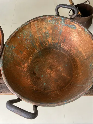 Tacho cobre antigo - 45cm