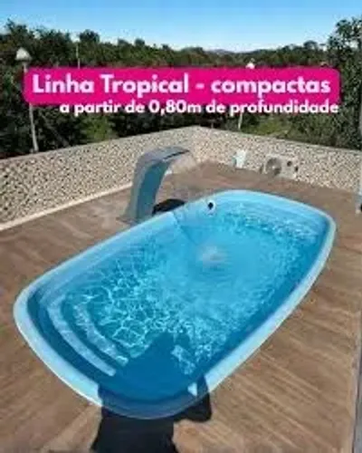 Piscina igui medindo 3,5 por 7 metros usada ( apenas a piscina)