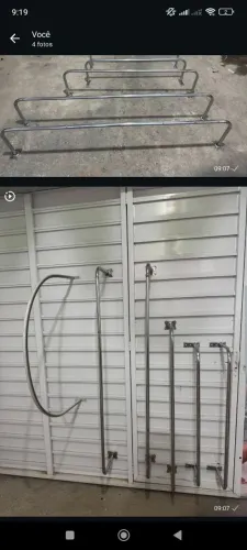Itens para loja ,araras ,cabides .