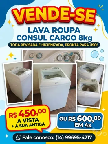 Lava roupa consul 8kg