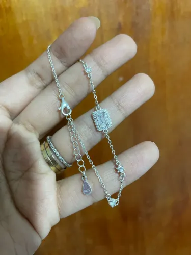 Pulseira Prata Pedra Riviera