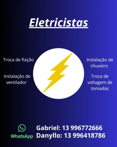 Eletricistas disponíveis