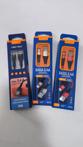 Cabo USB tipo C reforçado 