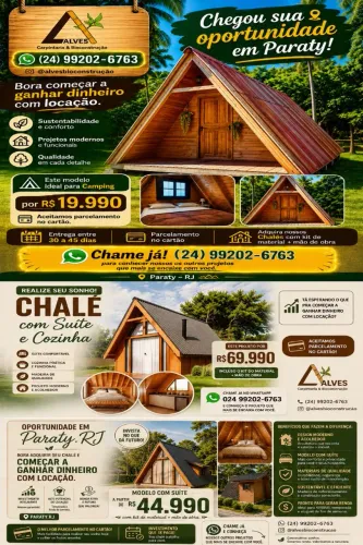 CHALE + Mão de obra em Paraty 