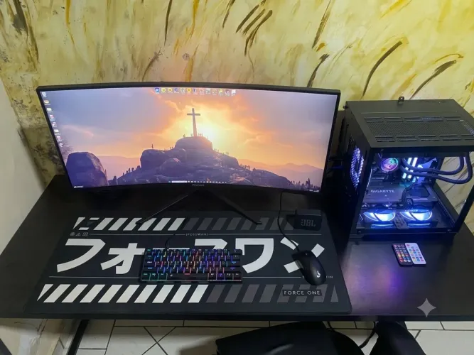 PC Gamer Completo Ryzen 5 5600 / RX 7600 8GB / 32GB / SSD 1.5TB / Monitor 34" Curvo WQHD