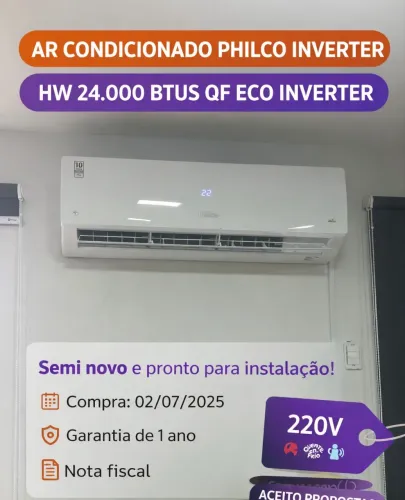 AR CONDICIONADO PHILCO 24.000 BTUS