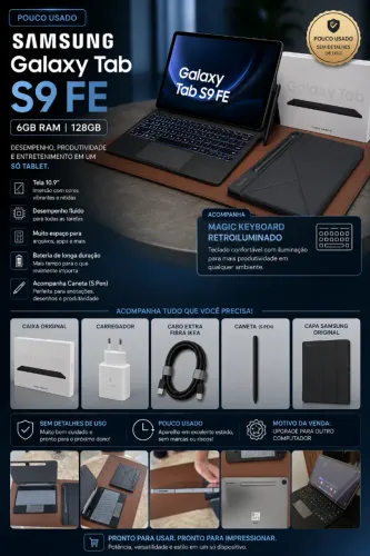 Tablet Samsung S9FE 128gb