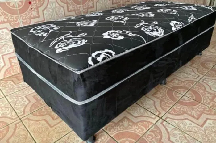 Cama box solteiro | Entrega grátis.