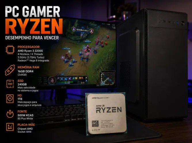 Pc Gamer Ryzen 3 2200g