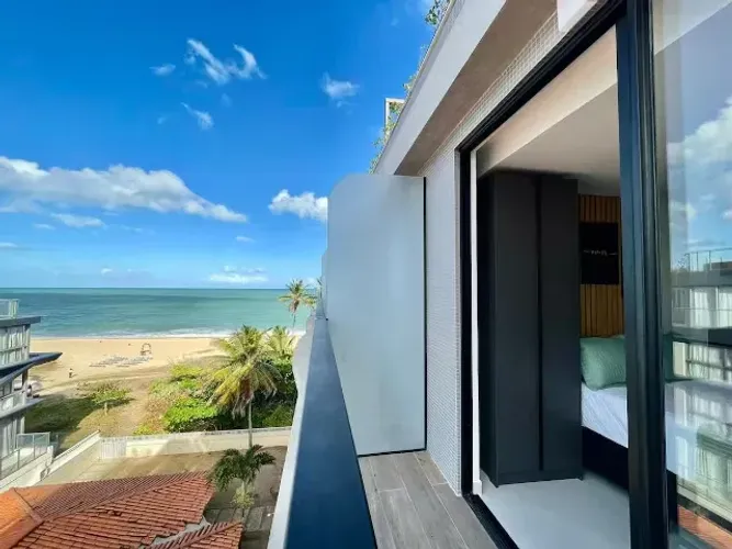 Flat Pé na Areia no Jardim Oceania, 24M, 100% Mobiliado e Rentabilizando