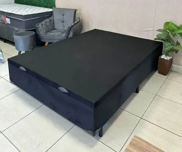 Base cama box baú casal Perdui chegou 