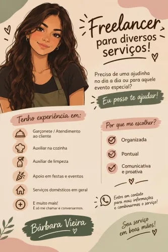 Freelance para serviços diversos