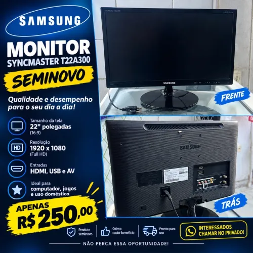 Tv Monitor Seminovo Samsung