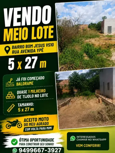 Vendo ou troco esse meio lote