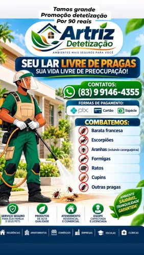 Detetizaçao e descupiminaçao e Desratização 
