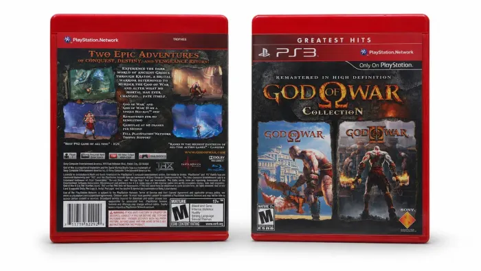 Este é o jogo God of War Collection para PlayStation 3, lançado na linha Greatest Hits