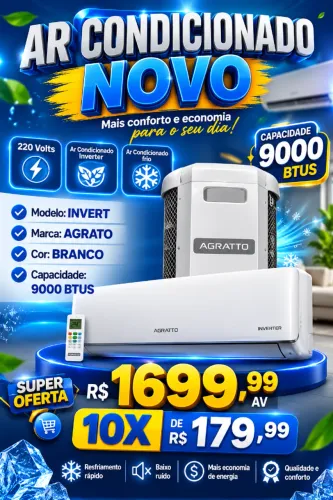 Aro condicionado 9.000bts Novo
