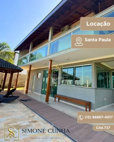 Casa para locação Parque Residencial Santa Paula - Zona leste de Jacareí
