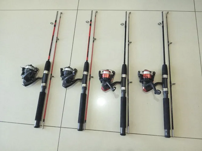 Vara De Pesca 1.2m + Molinete c/ Linha !! PROMOÇÃO !!