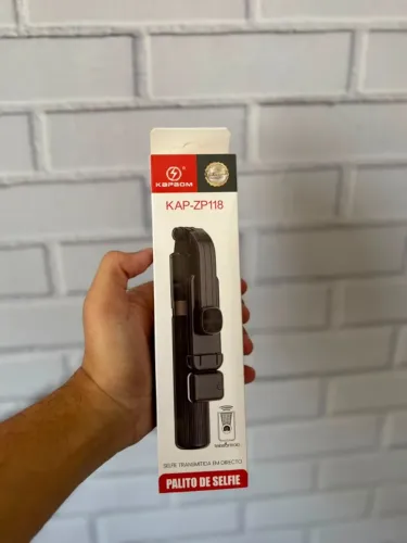 Palito de Selfie KAPBOM com LED e Controle - Entregamos em Fortaleza!