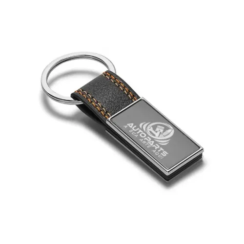 CHAVEIRO GRAVAÇÃO A LASER COURO SINTÉTICO MODELO BALE COM FIBRA DE CARBONO DETALHE COSTURA