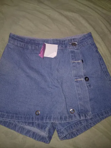 Short saia jeans 