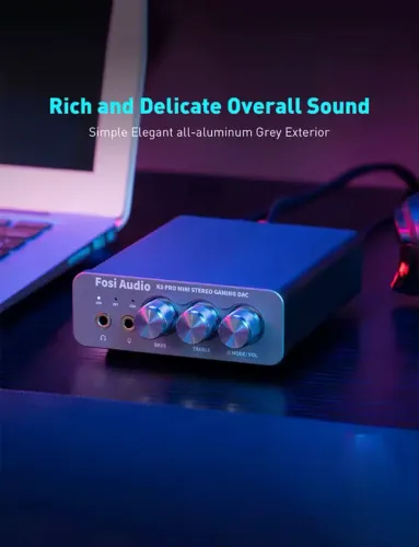 DAC/AMP USB Fosi K5 PRO Mini Gaming