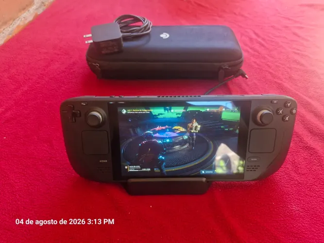 Steam Deck 64GB + Cartão 256GB + Case + Dock + Carregador