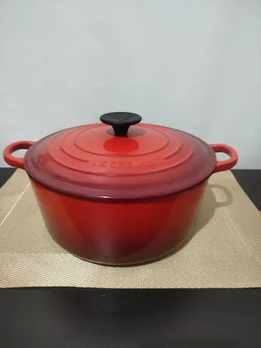 panela de ferro lê creuset número 24 medidas 32x12 cm