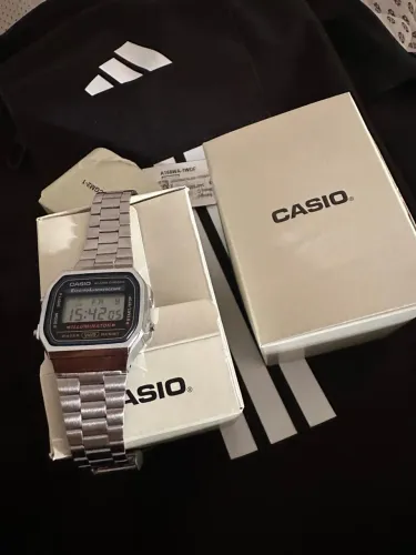Relógio Casio Vintage Prateado Original - Novo com Caixa e Garantia