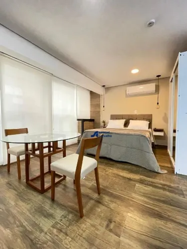 Studio para locação | 1 Dormitório conjulgado | 34m² | Ar-condicionado | Pinheiros Sp