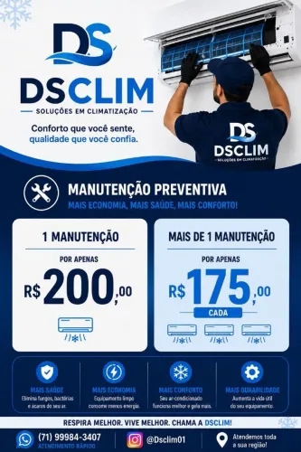 Manutenção preventiva Ar condicionado 